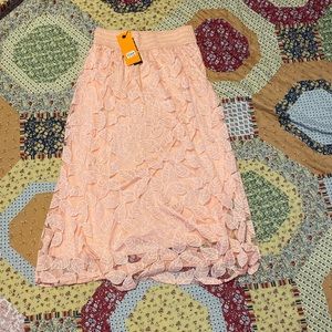 Bright pink maxi skirt new with tags